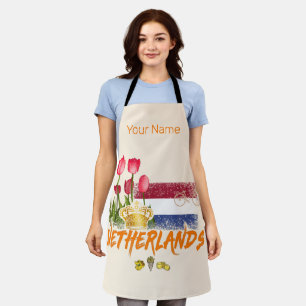 Niederlande Vintage-Holland-Flagge und niederländi Schürze