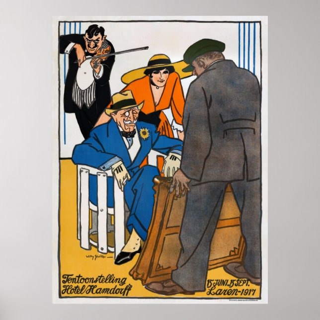 Niederlande Vintages Werbeplakat Laren 1917 Poster (Vorne)