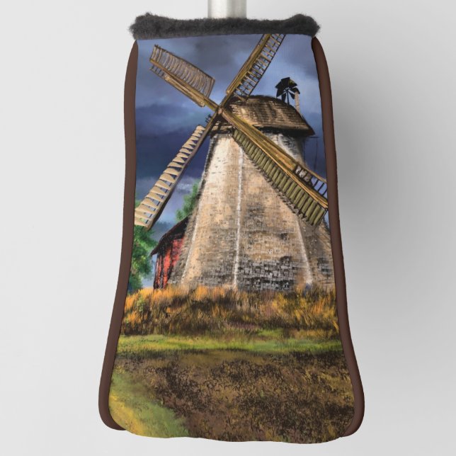 Niederlande Windmill Golf Head Cover Headcover (Rotieren 90)