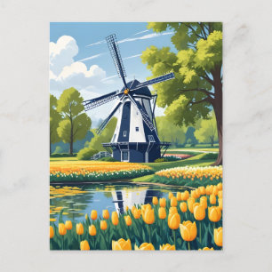 Niederlande Windmühlen Postkarte
