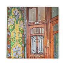 Niederländisch Art Nouveau Door Magnet