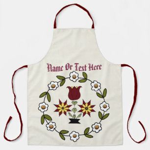 Niederländisch Country Folk Floral Schürze