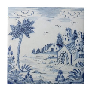 Niederländisch Delft Tile Antique Reproduction-24 Fliese