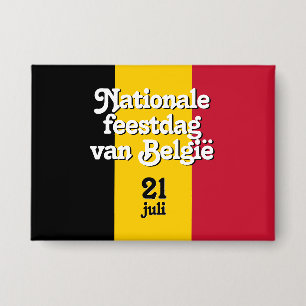 Niederländisch Nationale feestdag van België belgi Button