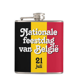 Niederländisch Nationale feestdag van België belgi Flachmann