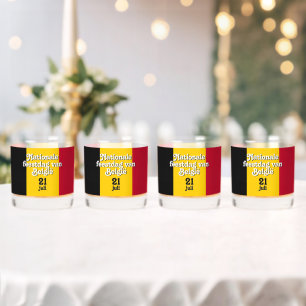 Niederländisch Nationale feestdag van België belgi Whiskyglas