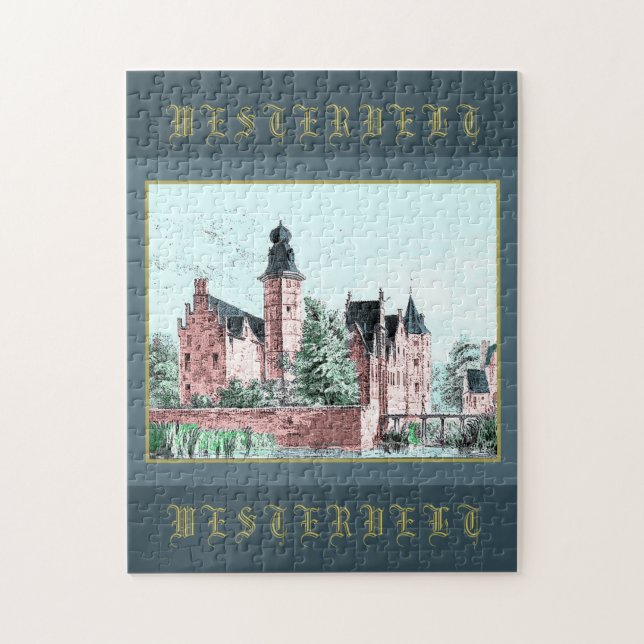 Niederländisch van Westervelt Familiencoat von Arm Puzzle (Vertikal)