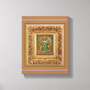 Niederländisch Van Westervelt Familienwappen Leinwanddruck