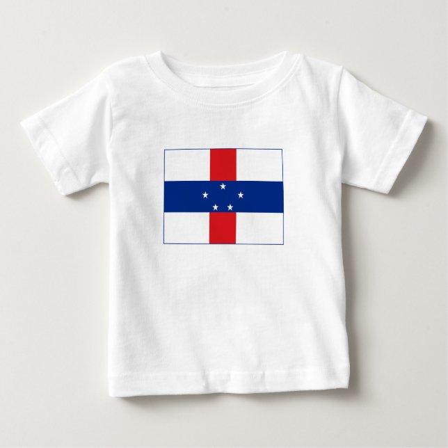 Niederländische Antillen-Flagge Baby T-shirt (Vorderseite)