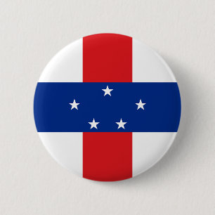 Niederländische Antillen-Flagge Button