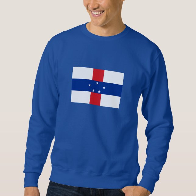 Niederländische Antillen-Flagge Sweatshirt (Vorderseite)