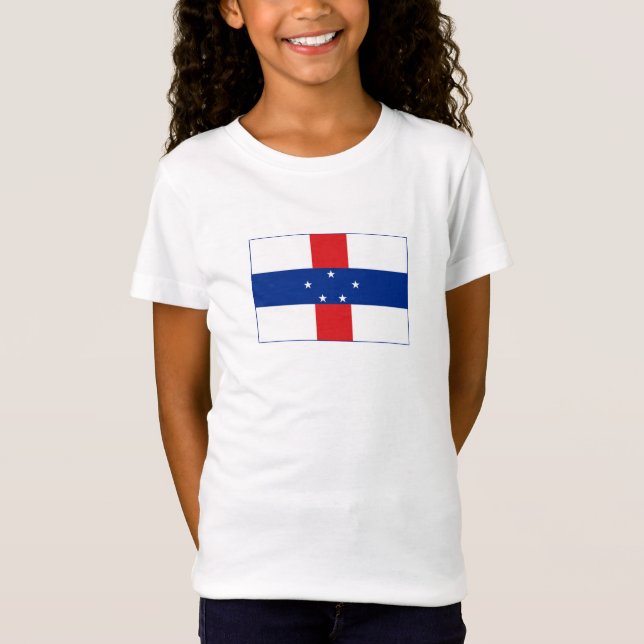 Niederländische Antillen-Flagge T-Shirt (Vorderseite)