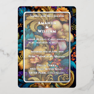 Niederländische Blütenmalerei des 17. 18. Jahrhund Folieneinladung