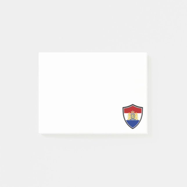 Niederländische Fahne Post-it Klebezettel (Vorderseite)