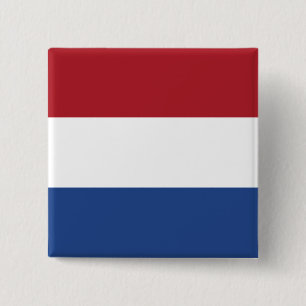 Niederländische Flagge Button