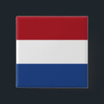 Niederländische Flagge Button<br><div class="desc">Niederländische Flagge</div>