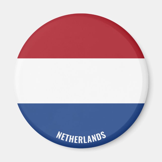 Niederländische Flagge Charming Patriotic Magnet (Vorne)