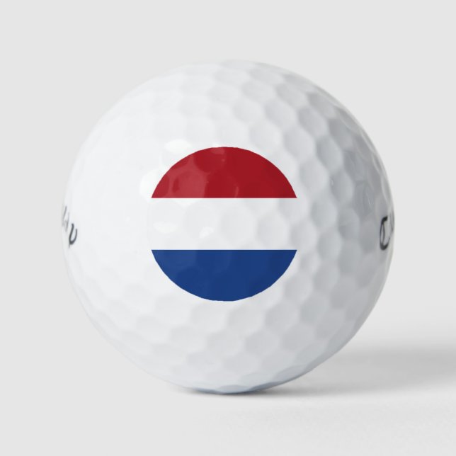Niederländische Flagge cwb gbcnt Golfball (Vorderseite)
