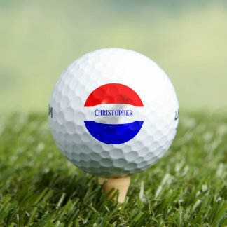 Niederländische Flagge Design Golfball