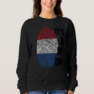 Niederländische Flagge Dna Fingerprint Holland Ora Sweatshirt