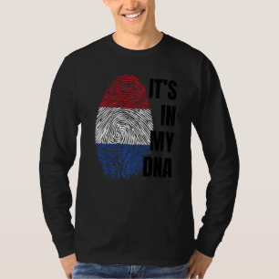 Niederländische Flagge Dna Fingerprint Holland Ora T-Shirt