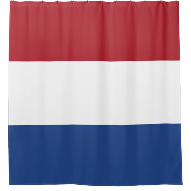 Niederländische Flagge Duschvorhang (Vorderseite)