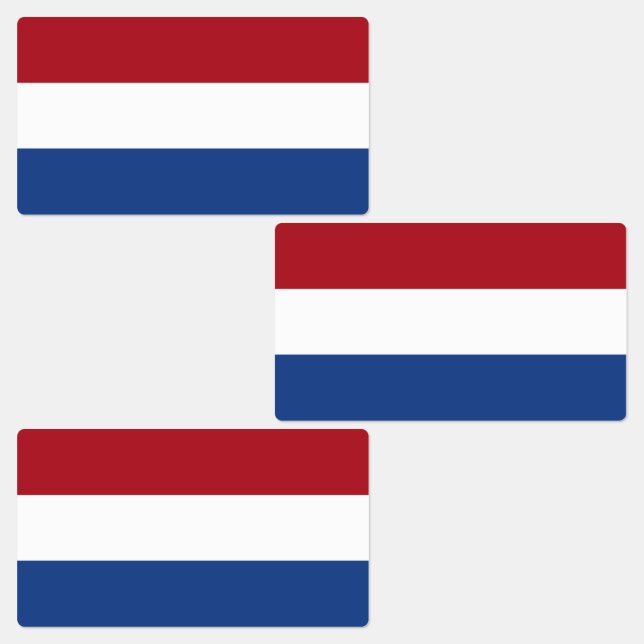 Niederländische Flagge Etiketten (Gruppe)