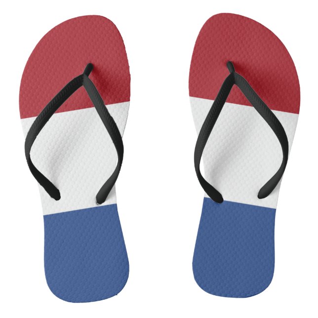 Niederländische Flagge Flip Flops (Fußbett)