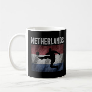 Niederländische Flagge Fußball Holland Fußball Vin Kaffeetasse