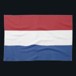 Niederländische Flagge Geschirrtuch<br><div class="desc">Patriotische Flagge der Niederlande.</div>