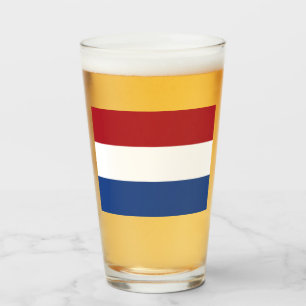 Niederländische Flagge Glas