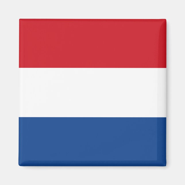 Niederländische Flagge, Holland, Niederlande Magnet (Vorne)