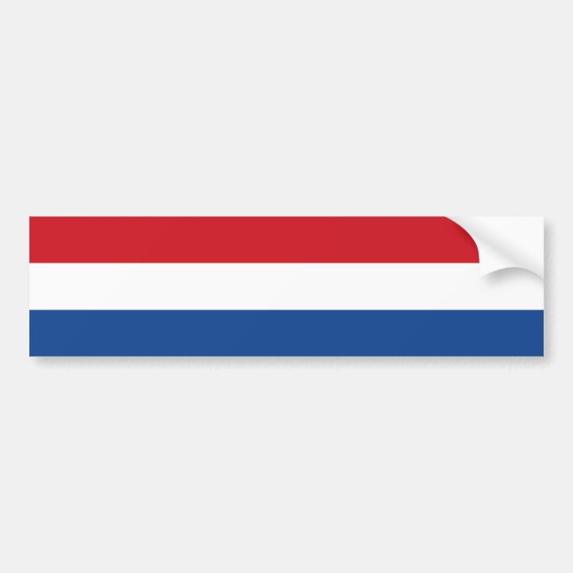 Niederländische Flagge, Holland, niederländisch Autoaufkleber (Vorne)