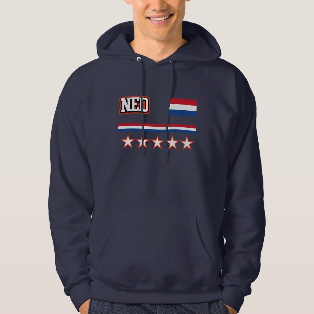 Niederländische Flagge Hoodie (Vorderseite)