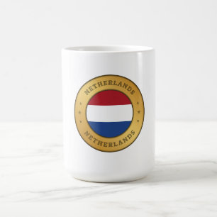 Niederländische Flagge Kaffeetasse