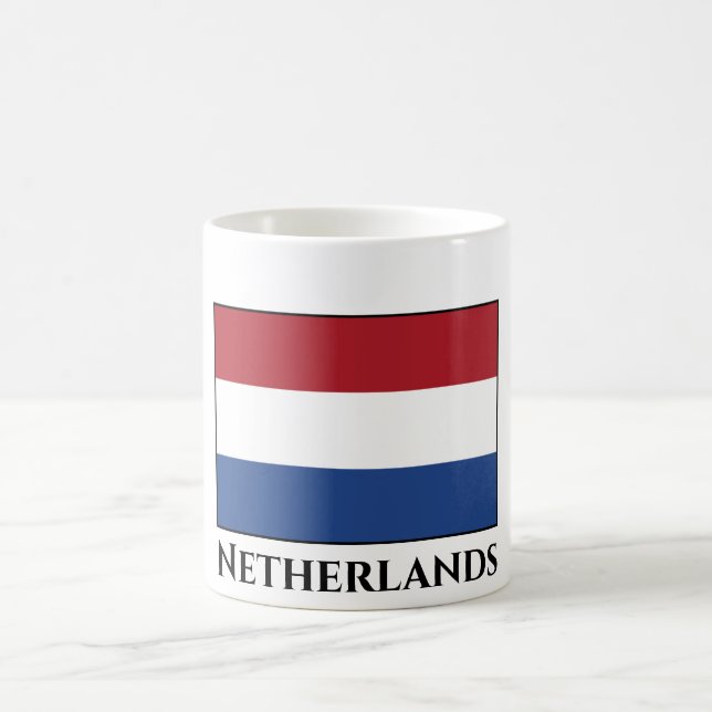 Niederländische Flagge Kaffeetasse (Mittel)