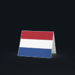 Niederländische Flagge Karte<br><div class="desc">Anpassbare World Flag Produkte - Fühlen Sie sich frei,  Ihren eigenen Text hinzuzufügen.</div>