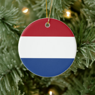 Niederländische Flagge Keramik Ornament