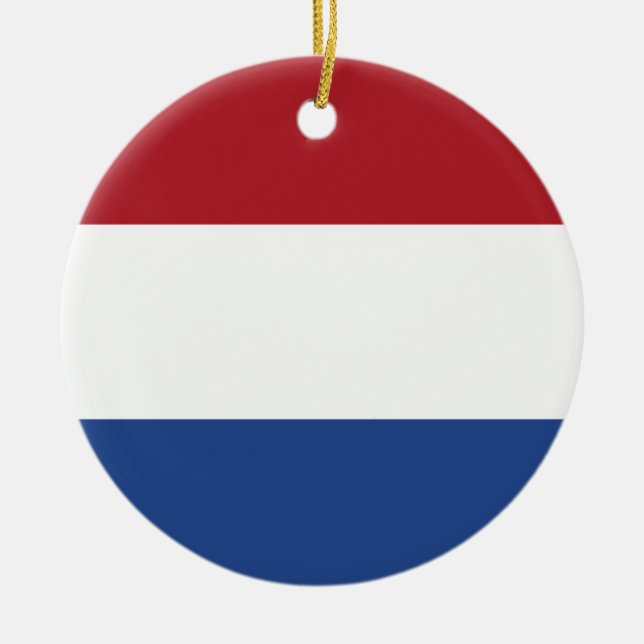 Niederländische Flagge Keramik Ornament (Vorne)