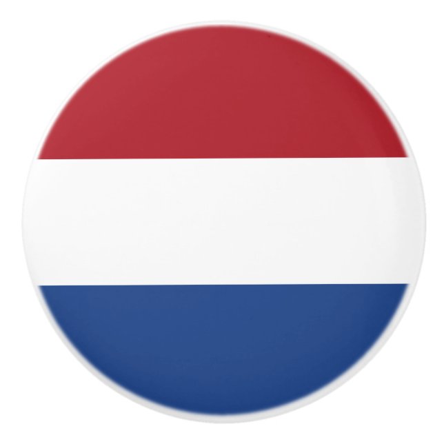 Niederländische Flagge Keramikknauf (Vorderseite)