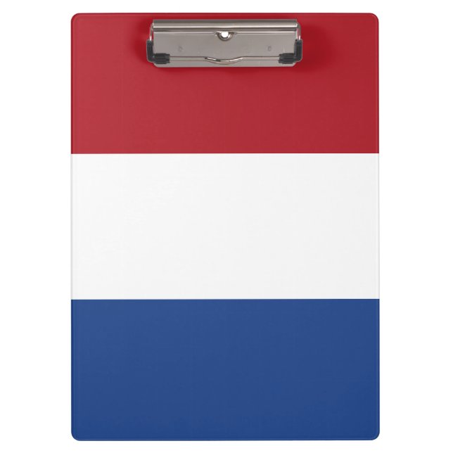 niederländische Flagge Klemmbrett (Vorderseite)