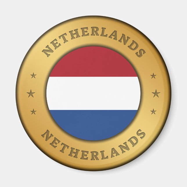 Niederländische Flagge Magnet (Vorne)
