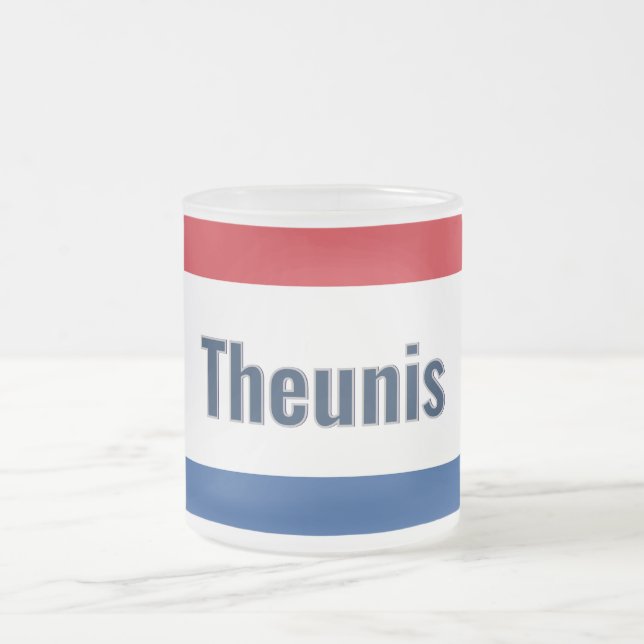 Niederländische Flagge Mattglastasse (Mittel)