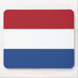 Niederländische Flagge Mousepad<br><div class="desc">Patriotische Flagge der Niederlande.</div>