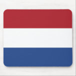 Niederländische Flagge Mousepad<br><div class="desc">Patriotische Flagge der Niederlande.</div>