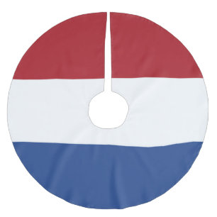 niederländische Flagge Polyester Weihnachtsbaumdecke