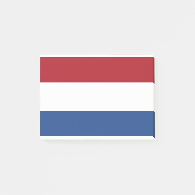 Niederländische Flagge Post-it Klebezettel (Vorderseite)