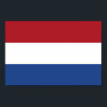 Niederländische Flagge Poster<br><div class="desc">Patriotische Flagge der Niederlande.</div>