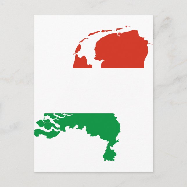 Niederländische Flagge Postkarte (Vorderseite)