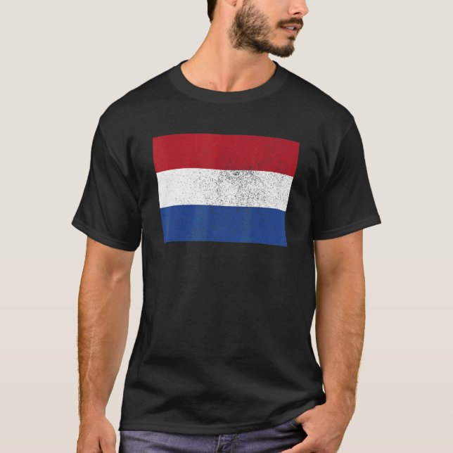 Niederländische Flagge Prix holländische Flagge T-Shirt (Vorderseite)